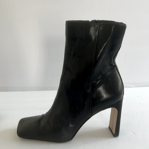 SAM EDELMAN $170 Women’s ANIKA Square Toe Leather Ankle Bootie Shoes Size 9 - Picture 4 of 8
